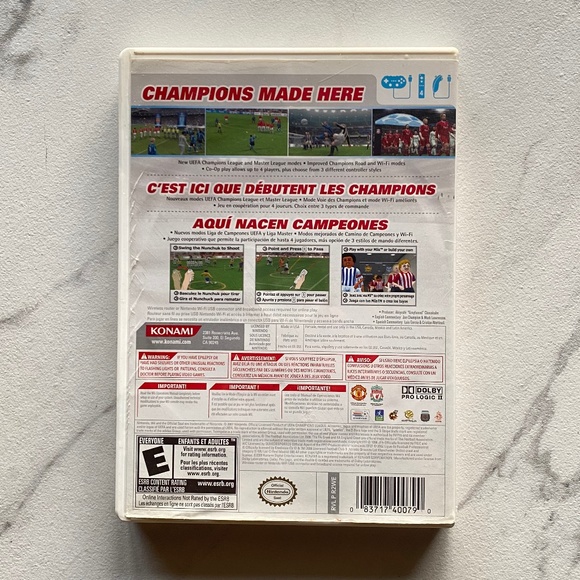 Wii PES 2009 PRO Evolution Soccer Video Game - Picture 2 of 5